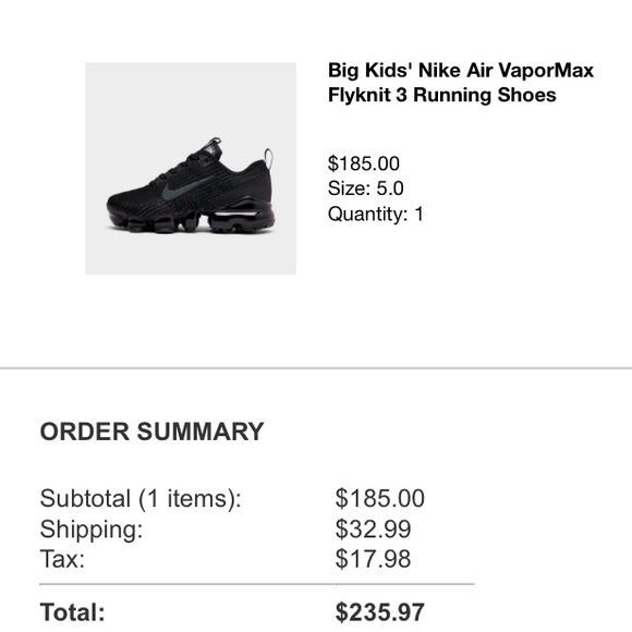 NIKE VAPORMAX FLYKNIT 3 RUNNING SHOES - Picture 10 of 10